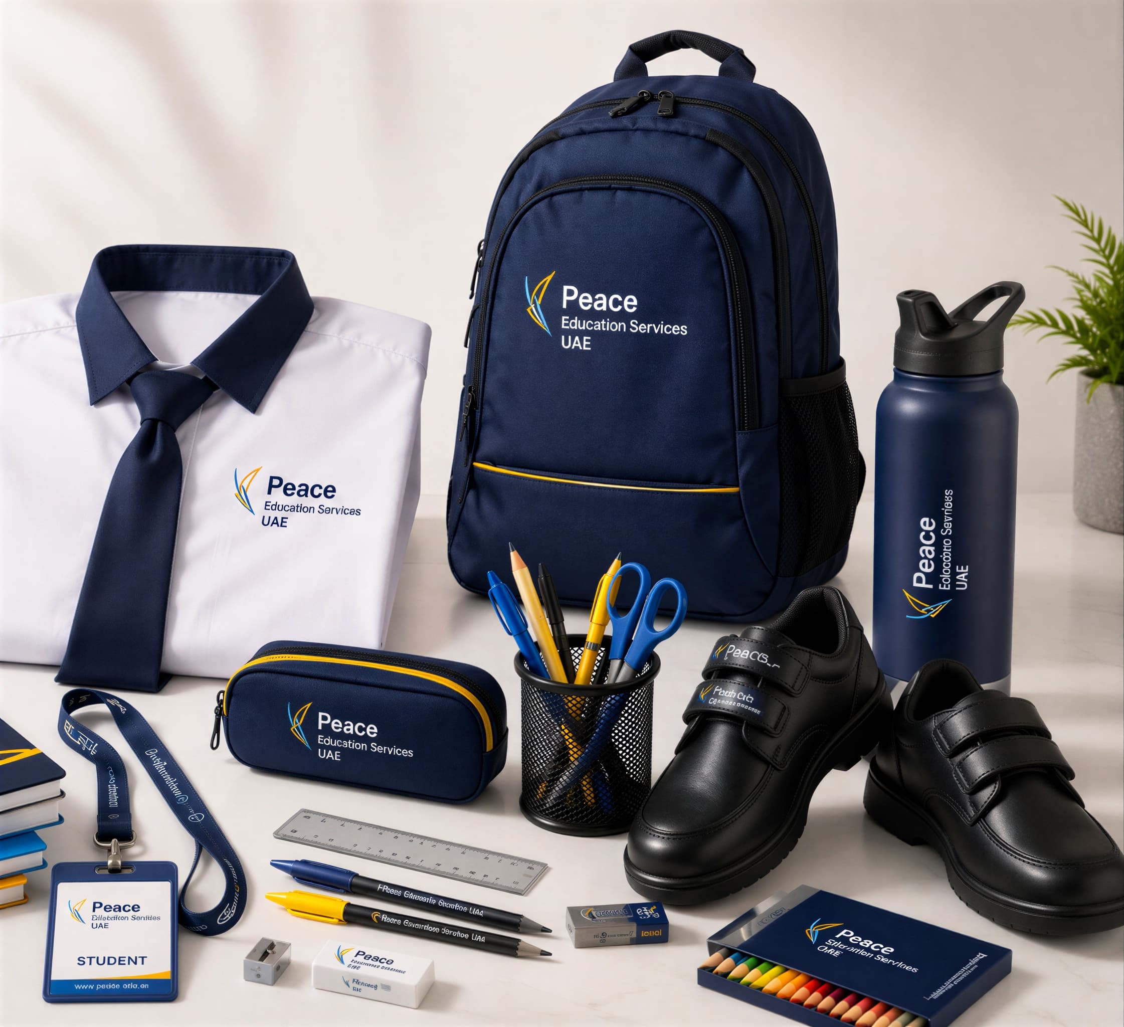 A school uniform and the kit that goes with it