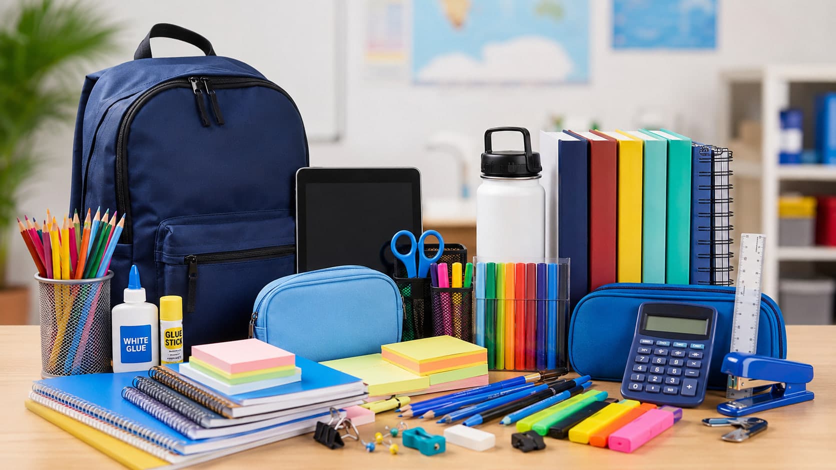 The kit list for one student, laid out in full